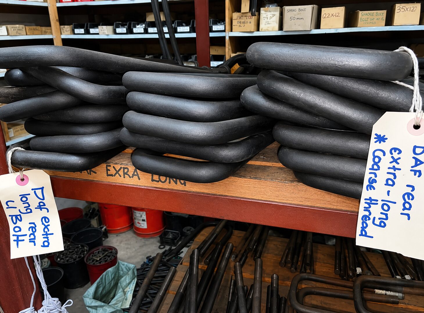 DAF extra-long rear U-bolts stocked by Petfetch Springs